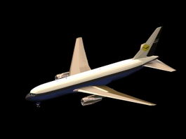 Boeing 767 airplane 3d model preview