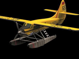 Canada DHC-3 Otter transport aircraft 3d model preview