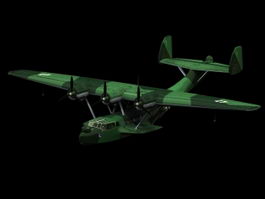 Dornier Do 24 flying boat 3d model preview