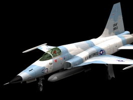 F-5E Tiger II fighter aircraft 3d model preview