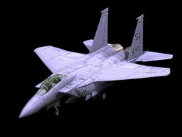F-15E Strike Eagle multirole fighter 3d model preview