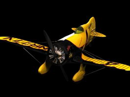 Gee Bee Model Z racing aircraft 3d model preview