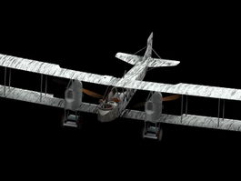 Gotha G.IV heavy bomber 3d model preview