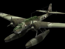 Heinkel He 115C torpedo bomber 3d model preview