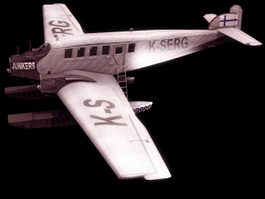 Junkers G 24 passenger aircraft 3d model preview