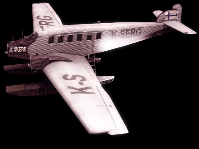 Junkers G 24 passenger aircraft 3d rendering
