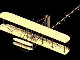 Wright Flyer 3d model preview
