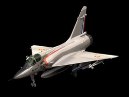 Dassault Mirage 2000 fighter 3d model preview