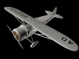 Howard DGA-6 racing aircraft 3d model preview