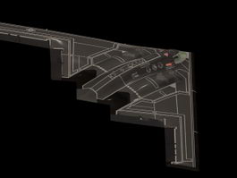 Northrop B-2 Stealth bomber 3d model preview