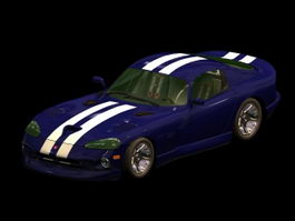 SRT Viper sports car 3d model preview