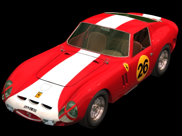 Ferrari 250 GTO racing car 3d model 3dsmax files free ...