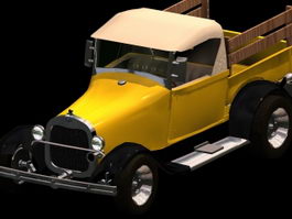 1929 Ford Pickup 3d model preview