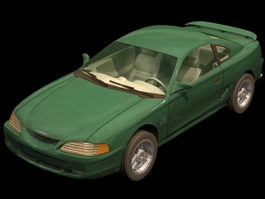 Ford Mustang GT pony car 3d model preview