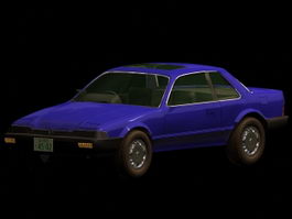 Honda Prelude sports coupe 3d model preview