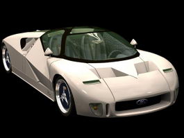 Ford GT90 concept car 3d model preview