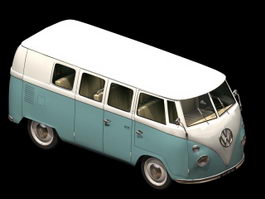 Volkswagen Type 2 minibus 3d model preview