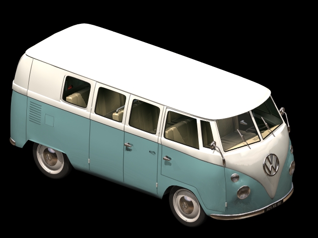 vw bus 3d model