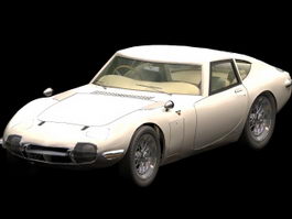 Toyota 2000GT hardtop coupe grand tourer 3d model preview