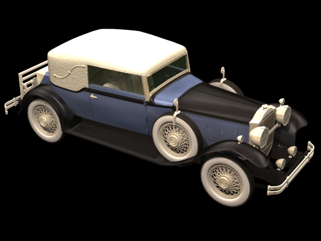 Packard Eight 2-door roadster 3d rendering