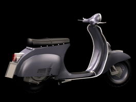 Vespa motor scooter 3d model preview