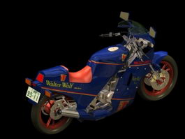 Suzuki RG250 Walter Wolf motorcycle 3d model preview