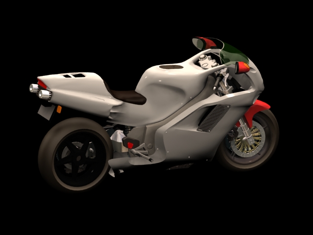 Honda NR Racing motorcycle 3d rendering