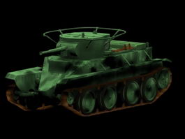 BT-5 tank 3d model preview