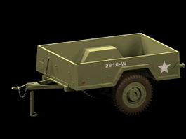 M101 cargo trailer 3d model preview