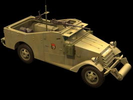 M3 Scout Car 3d model preview