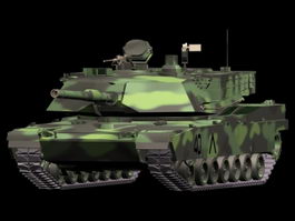 M1A2 main battle tank 3d model preview