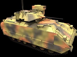 M2A2 infantry fighting vehicle 3d model preview