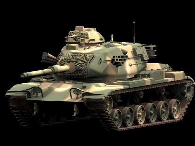 M60A3 main battle tank 3d rendering