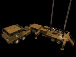 Patriot surface-to-air missile system 3d model preview