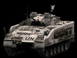Warrior infantry fighting vehicle 3d model preview