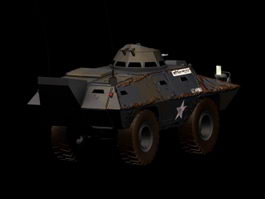 LAV-100 light armored vehicle 3d model preview