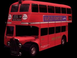 AEC Renown double-decker bus 3d model preview