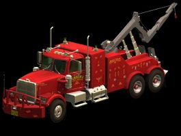 Recovery truck 3d model preview