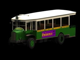 Renault bus 3d model preview