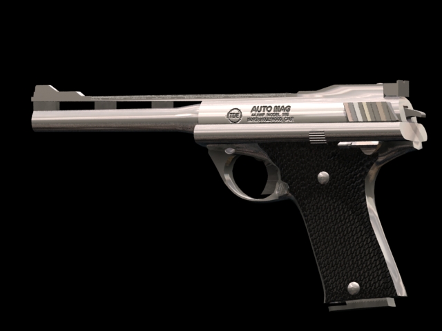 AMT AutoMag III handgun 3d rendering