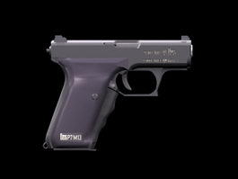 Heckler & Koch P7 pistol 3d model preview