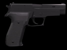 SIG Sauer P226 pistol 3d model preview