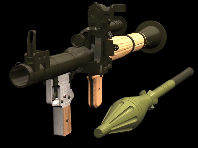 Arma de jogo portátil de lançador de mísseis RPG-7 AAA Modelo 3D $39 -  .unknown .upk .3ds .fbx .max .obj - Free3D