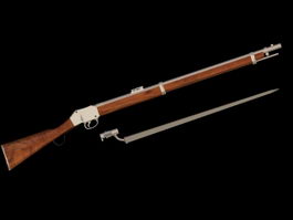 Martini-Henry rifle 3d model preview