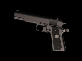 Colt M1914 pistol 3d model preview