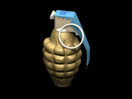 Hand grenade 3d model preview