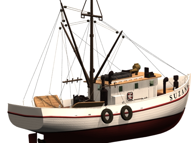 Fishing Boat - 01 - 3D model