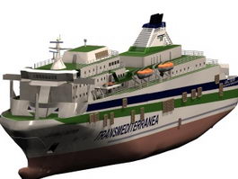 Juan J Sister cruise ship 3d model preview