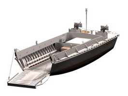 Landing craft 3d model preview