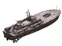 PT-109 Patrol torpedo boat 3d preview